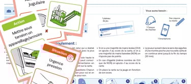 notice et cartes du jeu sur la sécurité