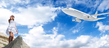 A woman looking for the most affordable travel and tour excursions around the world