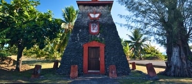 Tumba do Rei Pomare V em Papeete, último monarca do Taiti