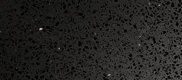 plancha de cuarzo galaxy negro