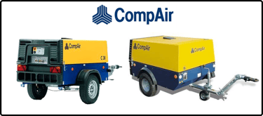 Compresores portatiles obra pública. Compair Holman. Ingersoll Rand. Atlas Copco. Kaeser. Gardner De