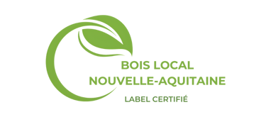 un logo d'une entreprise de bois de chauffage local en nouvelle aquitaine
