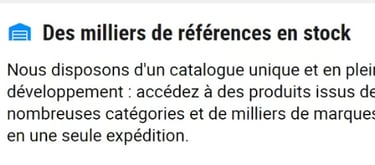 Vente en gros B2B