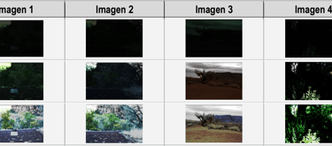 Enhanced night-time images comparison