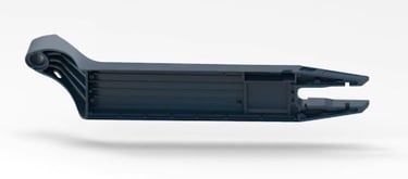 a black and white photo of a black and white object