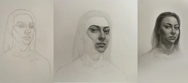 Veido piešimo pamoka