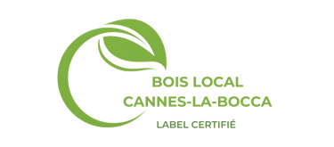 logo vert d'une entreprise de bois local cannes la bocca