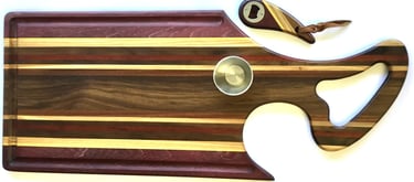 X- LARGE Charcuterie And Cutting Board, Reversible Wooden Chopping-Serving Board (Hardwood X-Large) 