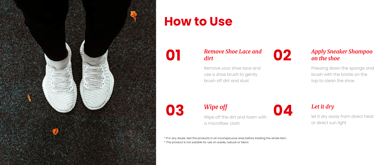 Yuppies Sneaker Shampoo foam applicator – clean sneakers without soaking