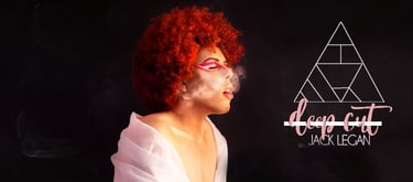 jack legan, deep cut, orange hair, make-up