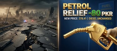 Petrol Price Relief 80 PKR Today in Pakistan and 6.3 Magnitude Earthquake News April 4 2026 Latest Updates