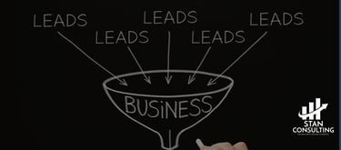 a person writing a business plan on a chalkboard