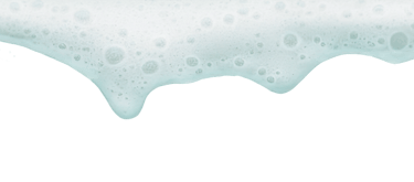 Soap suds dripping 
