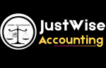 Footer logo of justwise accounting