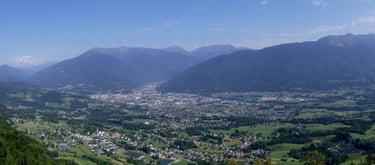 Panorama Albertville depuis le col de Tamié