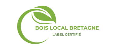 un logo pour une entreprise locale de bois local Bretagne