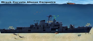 F488 Afonso Cerqueira Wreck, Madeira