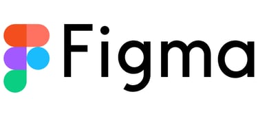 The official Figma logo featuring a colorful icon made of five circles and the black wordmark text.