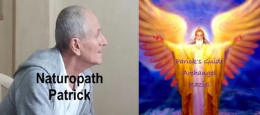 Patrick and his archangel guide Raziel