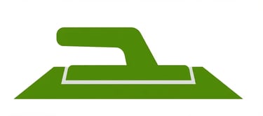 Green Trowel Concrete Tool