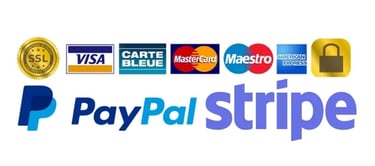 a paypall stripe credit card with a credit card