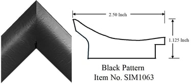 Black Pattern Picture Frame Pattern  Item No. SIM1063