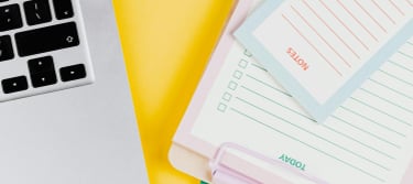 ordinateur portable, travail, jaune