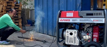 Multi-Function Welding Generator - Combines welding capability with electrical power generation.