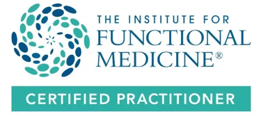 Logo for the Institute for Functional Medicine. Below it says Certified Practitioner