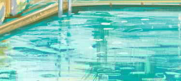 Kos hotel pool - digital postcard