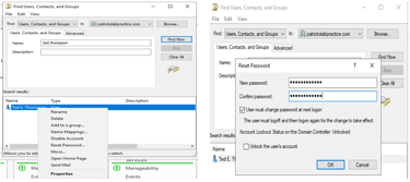 Password Change Cont.