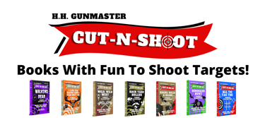 a bunch of books with a banner that says cut n shot