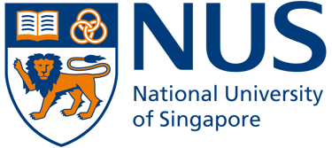 a lion with a shield and a shield with the words national university of singapore