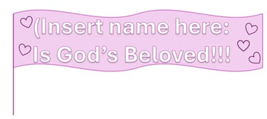 Song of Solomon 2:4 banner over us is love