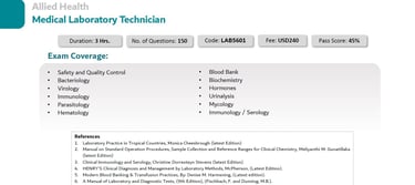 Syllabus for DHA Exams
