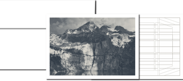 Trauerkartenalternative, pietätvolle Karte zum Gedenken mit Naturmotiv