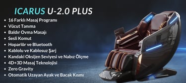 icarus'a ait u-2.0 plus masaj koltuğu