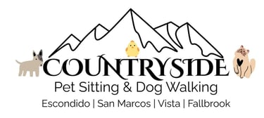 Countryside pet sitting and dog walking services logo