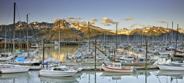 Seward Alaska harborfront