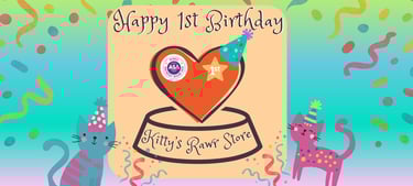 Happy Birthday to Kitty's Rawr Store blog image