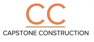a logo for capstone construction