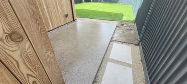 Polishe concrete Patio