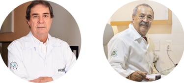 Fotografias dos Drs. Zildo Paes Barreto e Salvador Luiggi