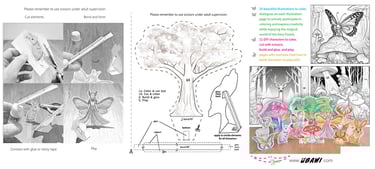 ubawi-Meet-Fairies-and-animals-rabbits-deer-and-butterflies-mushrooms-in-the-magical-fairy-forest-book-cut-and-glue-pages