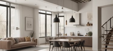 Bright living room with modern inventory