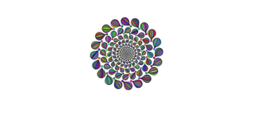 Brightly coloured mandala