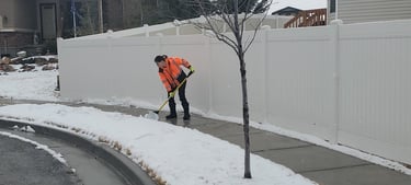 Driveway snow removal