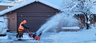 Residential snow blowing company