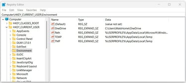 Windows Registry Editor