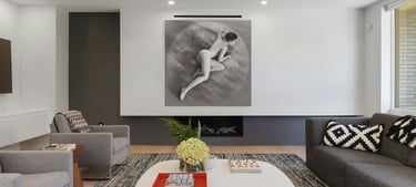 Irina Nude Body Clock series wall art print, by Philip Preston.